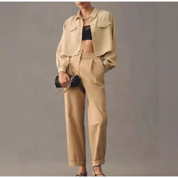 Anthopologie Pants - Women's Tan Straight Leg Pants